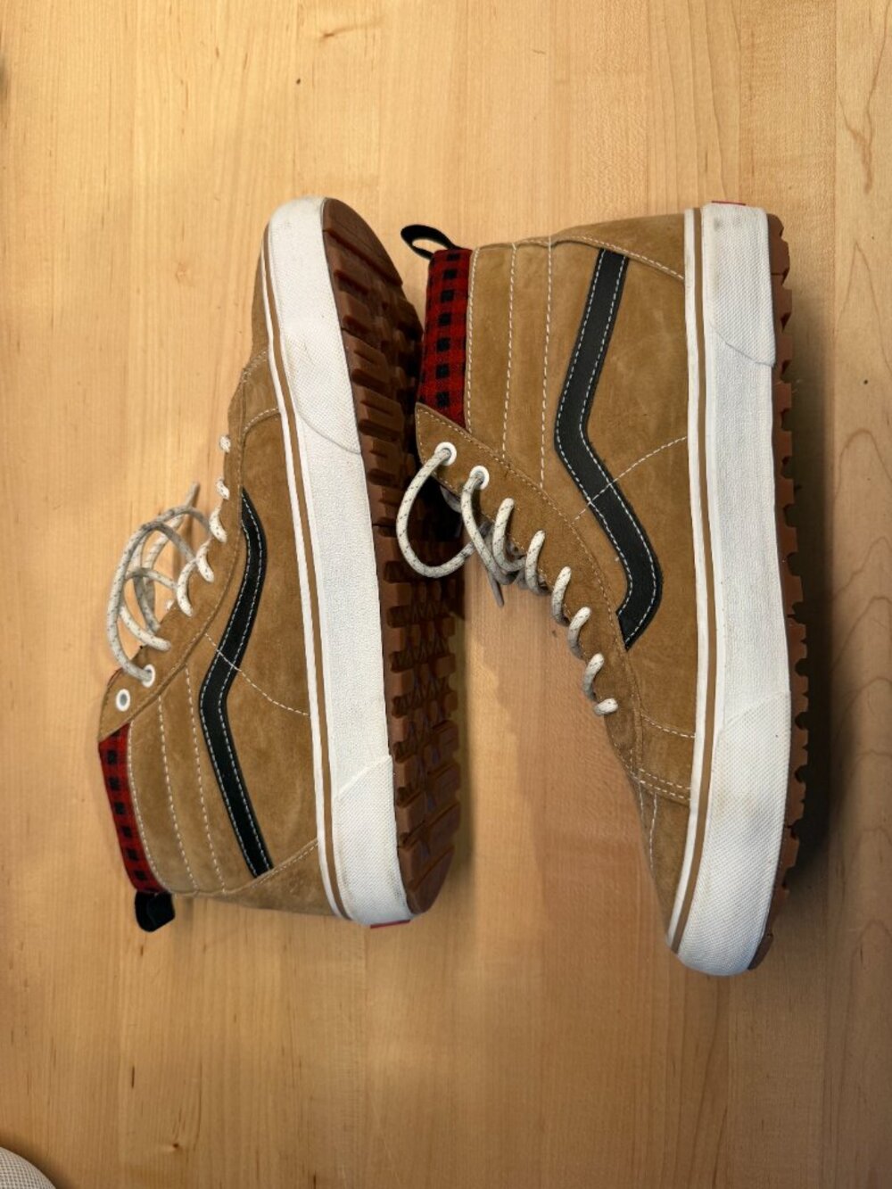 Vans Sk8-Hi MTE-1 Glazed Ginger Tan Suede Boots Size 12